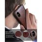 iPhone Xs Max Case Wallet Card Holder Magnetic Closure,Durable Leather Brown