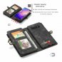 For Galaxy S10 Plus Case Wallet Handmade Premium Cowhide Leather Card Slot Black