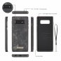 For Galaxy S10 Plus Case Wallet Handmade Premium Cowhide Leather Card Slot Black