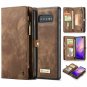 For Galaxy S10 Plus Case Wallet Handmade Premium Cowhide Leather Card Slot Brown