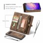 For Galaxy S10 Plus Case Wallet Handmade Premium Cowhide Leather Card Slot Brown