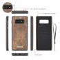 For Galaxy S10 Plus Case Wallet Handmade Premium Cowhide Leather Card Slot Brown