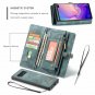 For Galaxy S10 Plus Case Wallet Handmade Premium Cowhide Leather Card Slot Blue