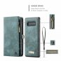 For Galaxy S10 Plus Case Wallet Handmade Premium Cowhide Leather Card Slot Blue