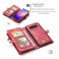 For Galaxy S10 Plus Case Wallet Handmade Premium Cowhide Leather Card Slot Red