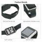 Bluetooth Watch Touchscreen Smart Wrist Phone Fitness Tracker SIM SD Card Silver