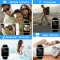 Bluetooth Watch Touchscreen Smart Wrist Phone Fitness Tracker SIM SD Card Silver