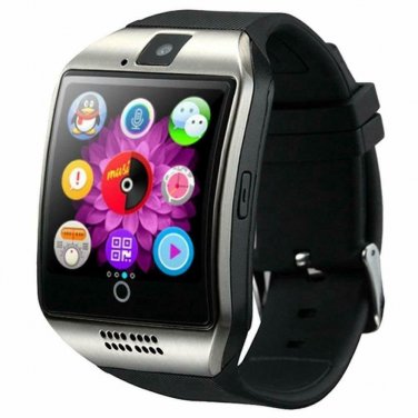 Smart Watch Bluetooth Android with SIM card slot Camera Touchscreen IOS Silver