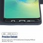 Samsung Galaxy S10 Plus Case Wallet PU Leather Stand Feature Wrist Strap Blue