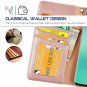 Samsung Galaxy S10 Plus Case Wallet PU Leather Stand Feature Wrist Strap Rose