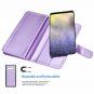 For Galaxy S10 Plus Case Wallet Cover Folio Cover Stand Feature Card Slot Purple