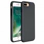 For iPhone 7/8 Plus Case Silicone Case Rubber Full Body Protection Black