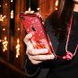 For Apple iPhone XR Case Cute Girly Glitter Bling Diamond Rhinestone Ring Red
