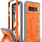 For Galaxy S10 Plus Case Heavy Duty ArmadilloTek Vanguard Series Military Orange