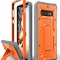 For Galaxy S10 Plus Case Heavy Duty ArmadilloTek Vanguard Series Military Orange