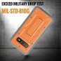For Galaxy S10 Plus Case Heavy Duty ArmadilloTek Vanguard Series Military Orange