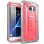 For Samsung Galaxy S7 Edge Case Full-Body Rugged Holster Screen Protector Pink