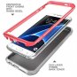For Samsung Galaxy S7 Edge Case Full-Body Rugged Holster Screen Protector Pink