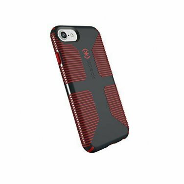 For iPhone 8/7/6S/6 Case CandyShell Grip Cell Phone Beaming Grey/Dark Poppy Red