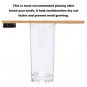 Bamboo Toothbrush Biodegradable Eco-Friendly Natural Charcoal - Pack Of 4