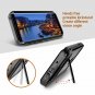 For Samsung Galaxy S9 Plus Case Waterproof Screen Protector Kickstand Black