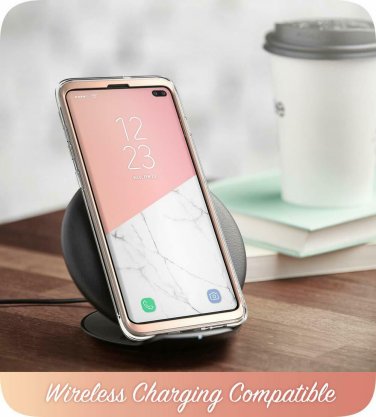 For Samsung Galaxy S10 Plus Case Stylish FullBody Protective Bumper Marble