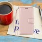 For Galaxy A8 case 3 Card Holder Embossed Butterfly Flower PU Leather Flip Rose