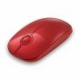 Wireless Mouse Slim 2.4G Nano Receiver Less Noise Optical Mice Pure Red