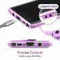 For Samsung Galaxy Note 9 Case Glitter Sparkle Bling Bumper Stripe Purple