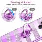 For Samsung Galaxy Note 9 Case Glitter Sparkle Bling Bumper Stripe Purple