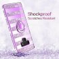 For Samsung Galaxy Note 9 Case Glitter Sparkle Bling Bumper Stripe Purple