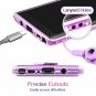 For Samsung Galaxy Note 9 Case Glitter Sparkle Bling Bumper Stripe Purple