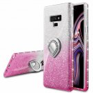For Samsung Galaxy Note 9 Case Glitter Sparkle Bling Bumper Pink Silver