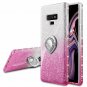 For Samsung Galaxy Note 9 Case Glitter Sparkle Bling Bumper Pink Silver
