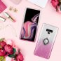 For Samsung Galaxy Note 9 Case Glitter Sparkle Bling Bumper Pink Silver