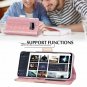 For Samsung Galaxy S10e Case Wallet Luxurious Carved Inside Mirror Rose Gold