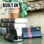 For iPhone X/Xs Case Wallet Journal Italian Full Grain Leather Handmade black