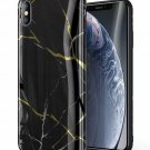 For iPhone Xs MAX Case Slim Designed Marble Ultra Thin  Slim Fit Black/Gold