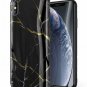 For iPhone Xs MAX Case Slim Designed Marble Ultra Thin  Slim Fit Black/Gold