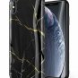For iPhone Xs MAX Case Slim Designed Marble Ultra Thin  Slim Fit Black/Gold