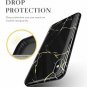 For iPhone Xs MAX Case Slim Designed Marble Ultra Thin Slim Fit Black/Gold