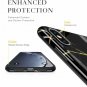 For iPhone Xs MAX Case Slim Designed Marble Ultra Thin Slim Fit Black/Gold