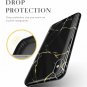 For iPhone Xs MAX Case Slim Designed Marble Ultra Thin Slim Fit Black/Gold