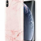 For iPhone Xs MAX Case Slim Thin Glossy Soft TPU Rubber Gel Silicone Pink/Gold