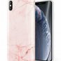 For iPhone Xs MAX Case Slim Thin Glossy Soft TPU Rubber Gel Silicone Pink/Gold