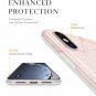 For iPhone Xs MAX Case Slim Thin Glossy Soft TPU Rubber Gel Silicone Pink/Gold