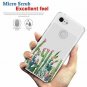 For Google Pixel 3 Case Clear Design Plastic Hard Back TPU Bumper Cactus Plexus