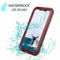 For iPhone Xs Max Case Waterproof Hybrid Armor Aluminum Metal Gorilla Glass Red