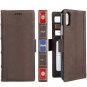 For iPhone Xs Max Wallet Case Leather Journal Xplus Vintage Book Brown