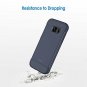Samsung Galaxy S7 Edge Case Protective Cover Shock-Absorption Carbon Fiber Blue